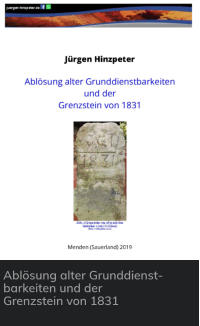 Ablösung alter Grunddienst-barkeiten und der Grenzstein von 1831